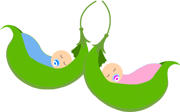 Baby Clip Art - Sweet Peas Clip Art (600x361)