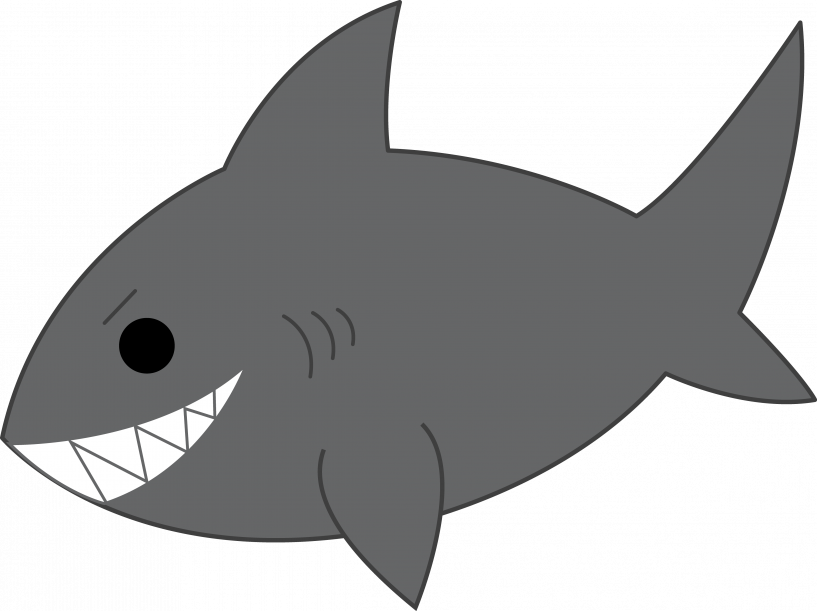 Clipart Of A Shark (817x611)