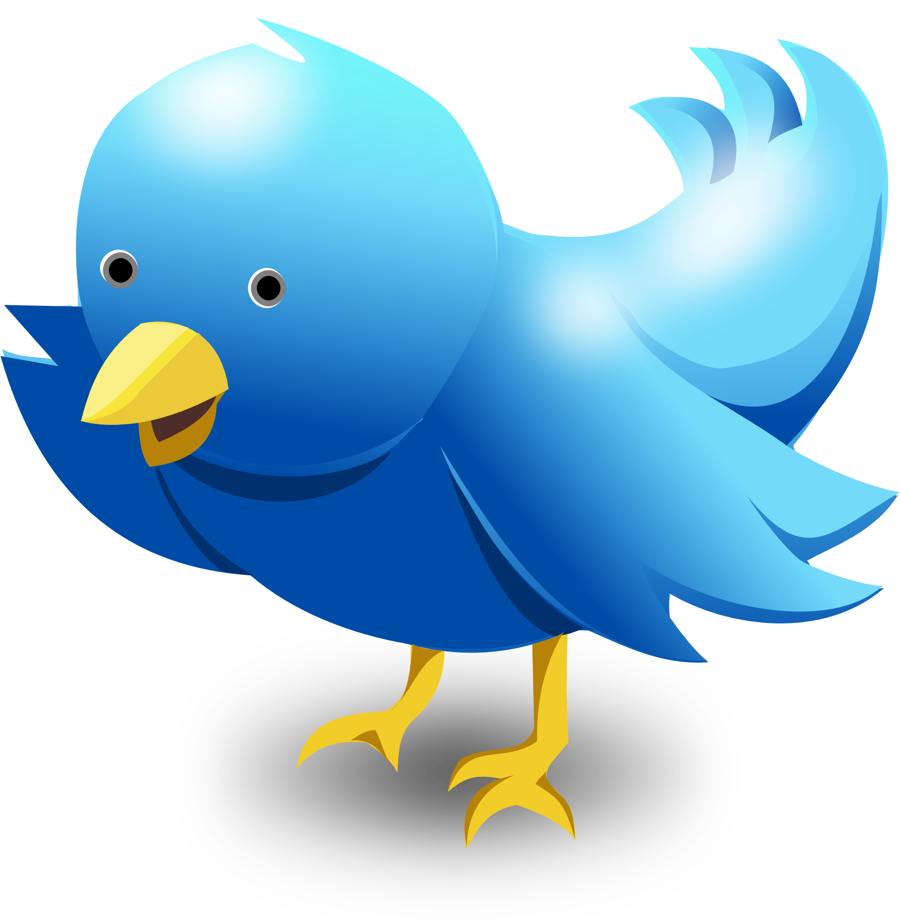 Twitter Bird Vector Png Transparent Image - Twitter Birds Png (2056x2100)