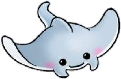 Smoke Rise Stingrays - Manta Ray Clipart (458x459)