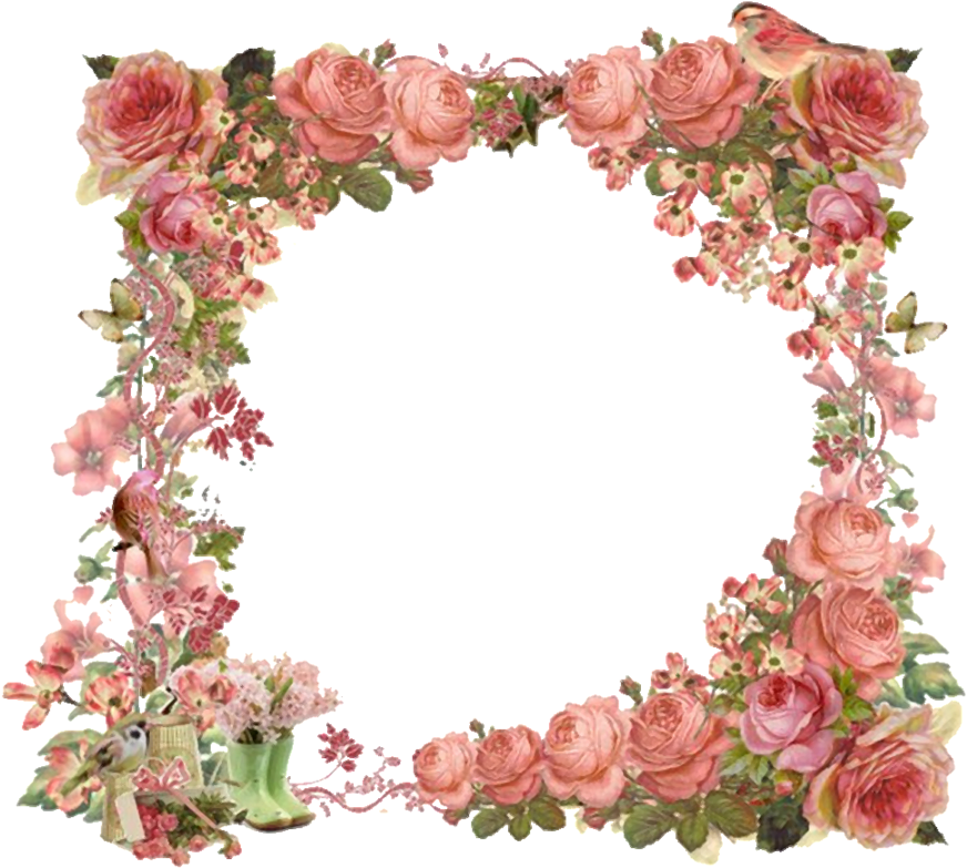Vintage Replica Borderart 3a By Bnspyrd On Deviantart - Frame Vintage Floral Border (900x833)