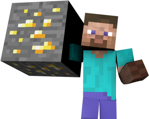 Minecraft Give Enchanted Pickaxe For Kids - Minecraft Steve Gif Png (900x506)