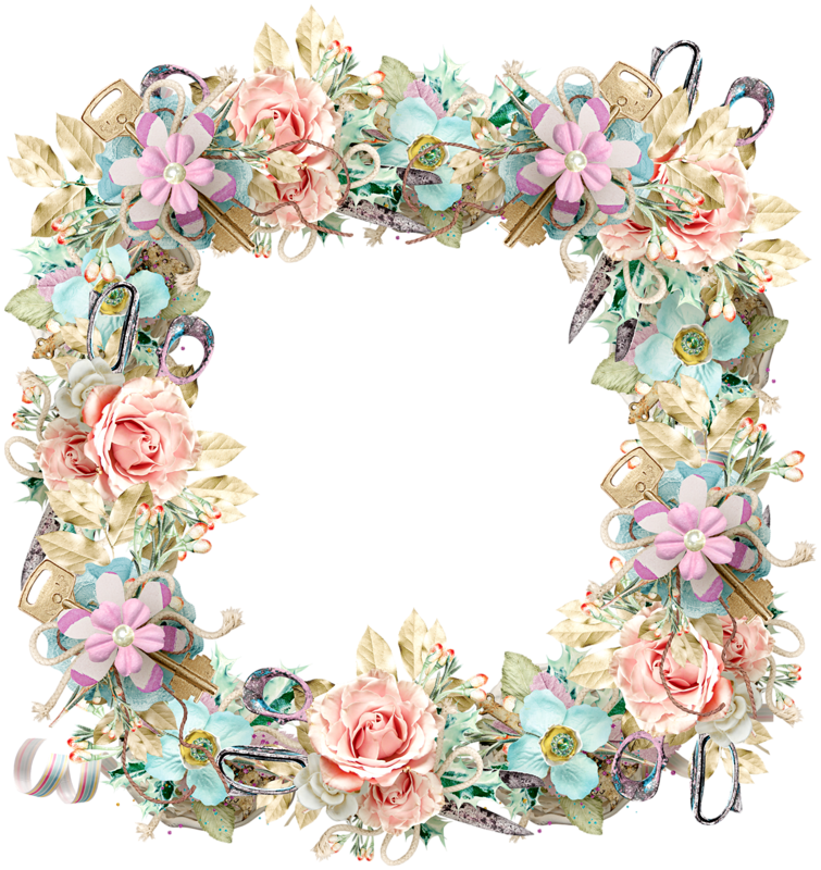 Imagem Relacionada - Borda Floral Vintage Png (755x800)