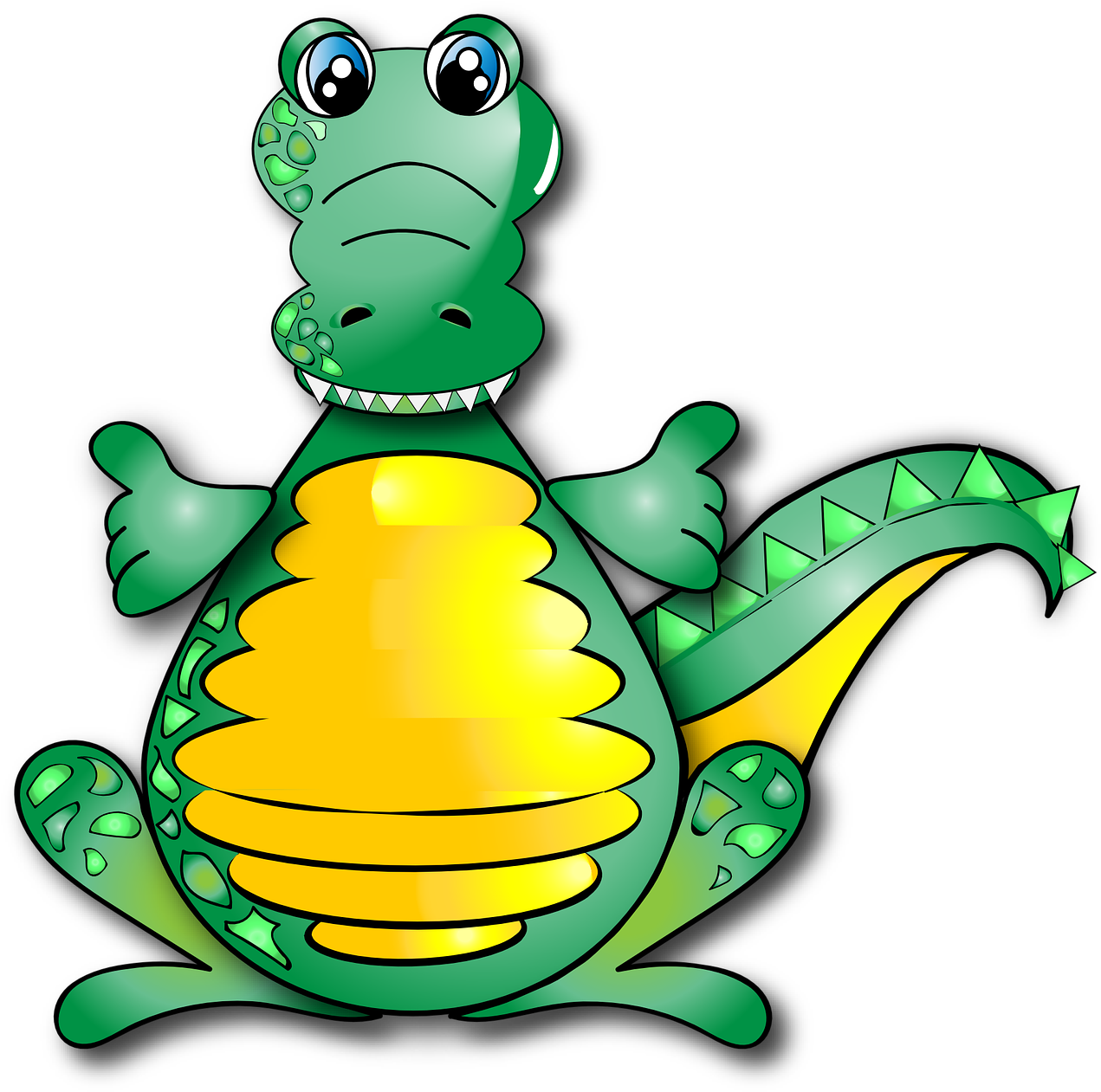 Crocodile, Funny, Alligator, Cute - Gambar Buaya Kartun Lucu (1280x1270)