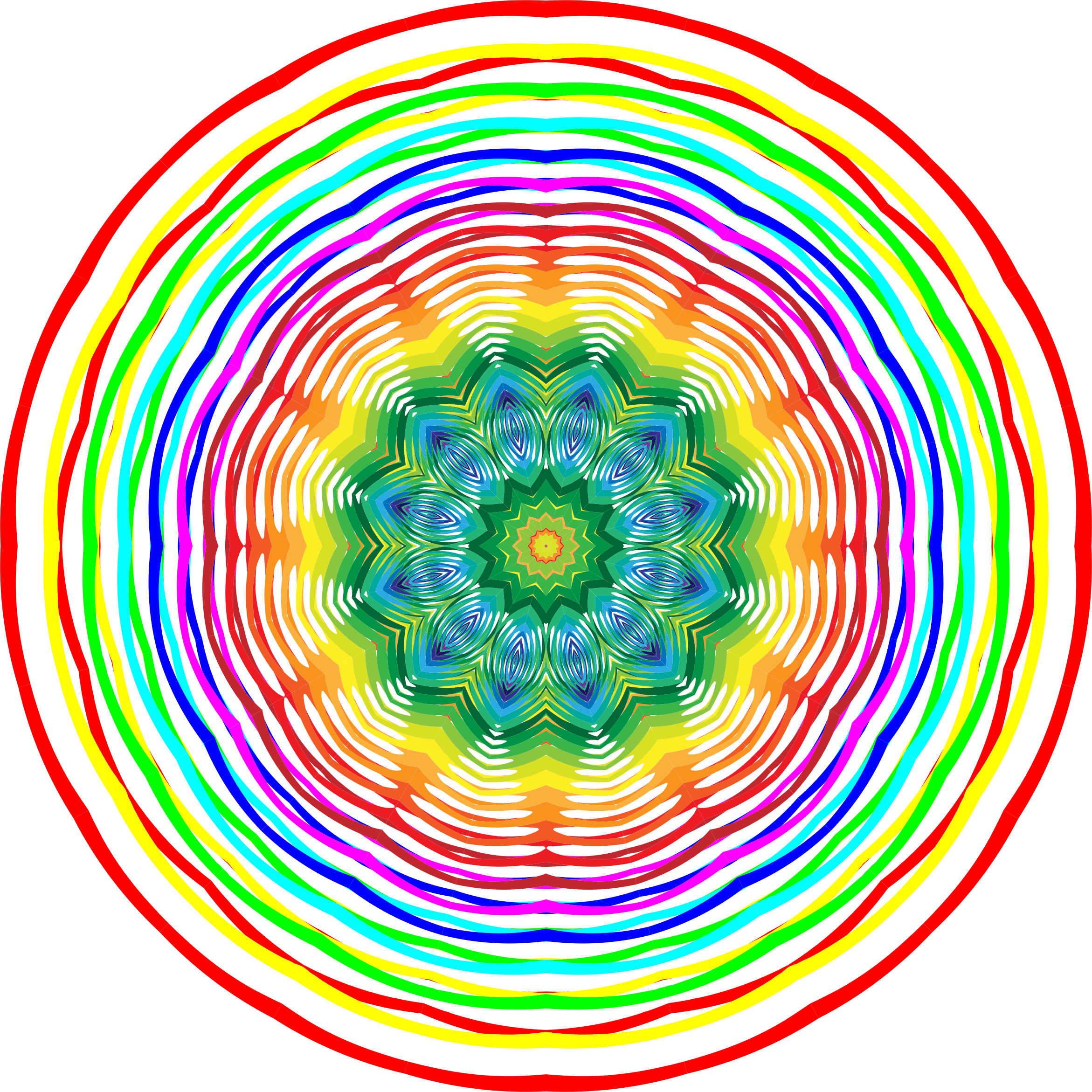 Colorburst Clipart - Circle (2342x2342)