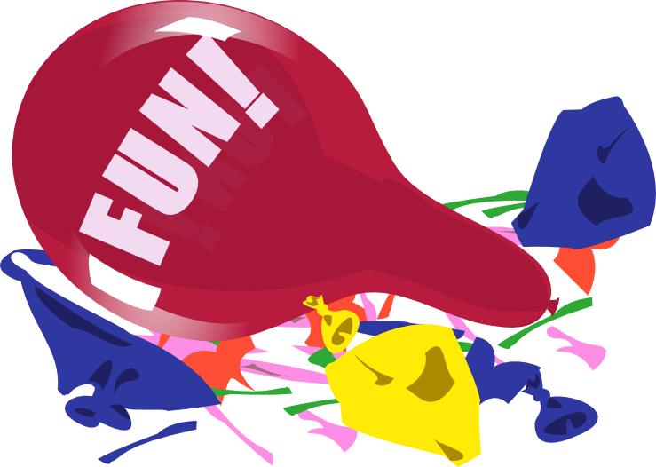 Fun Clipart Burst - Bursting Balloons Clipart (739x526)