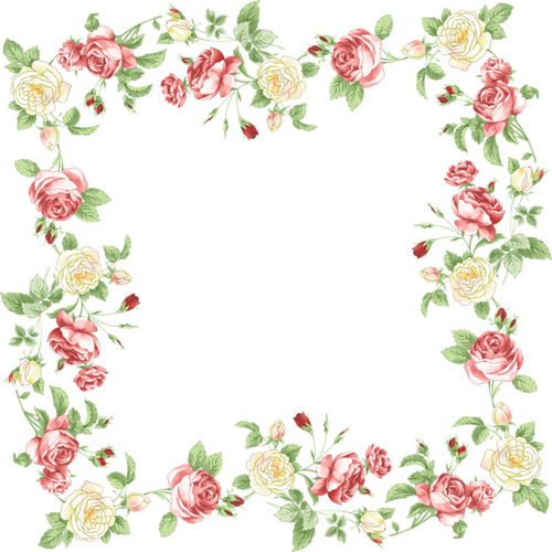 Яндекс - Фотки - Floral Border Png (500x500)