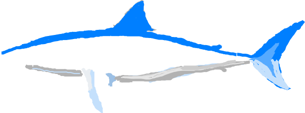 Shark No Words Clip Art - Shark No Words Clip Art (600x223)