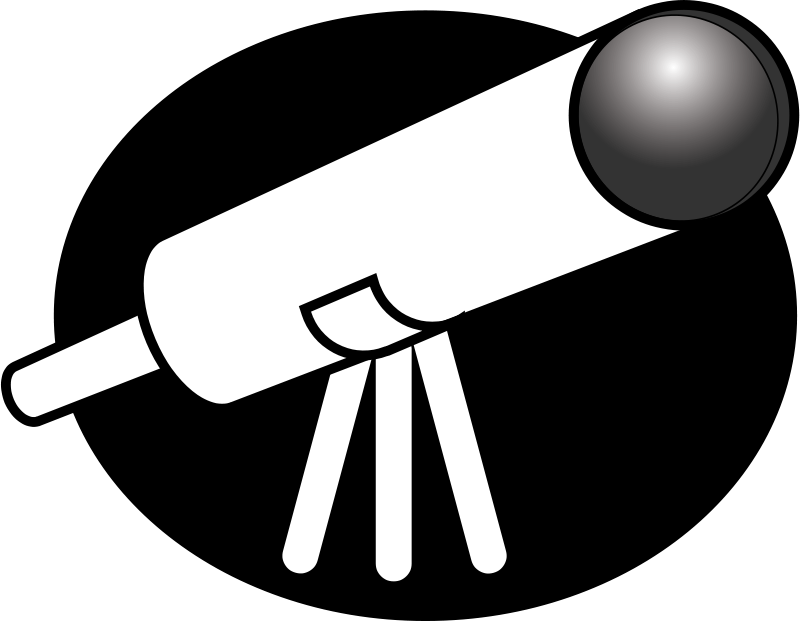 Get Notified Of Exclusive Freebies - Telescope Clip Art (964x750)