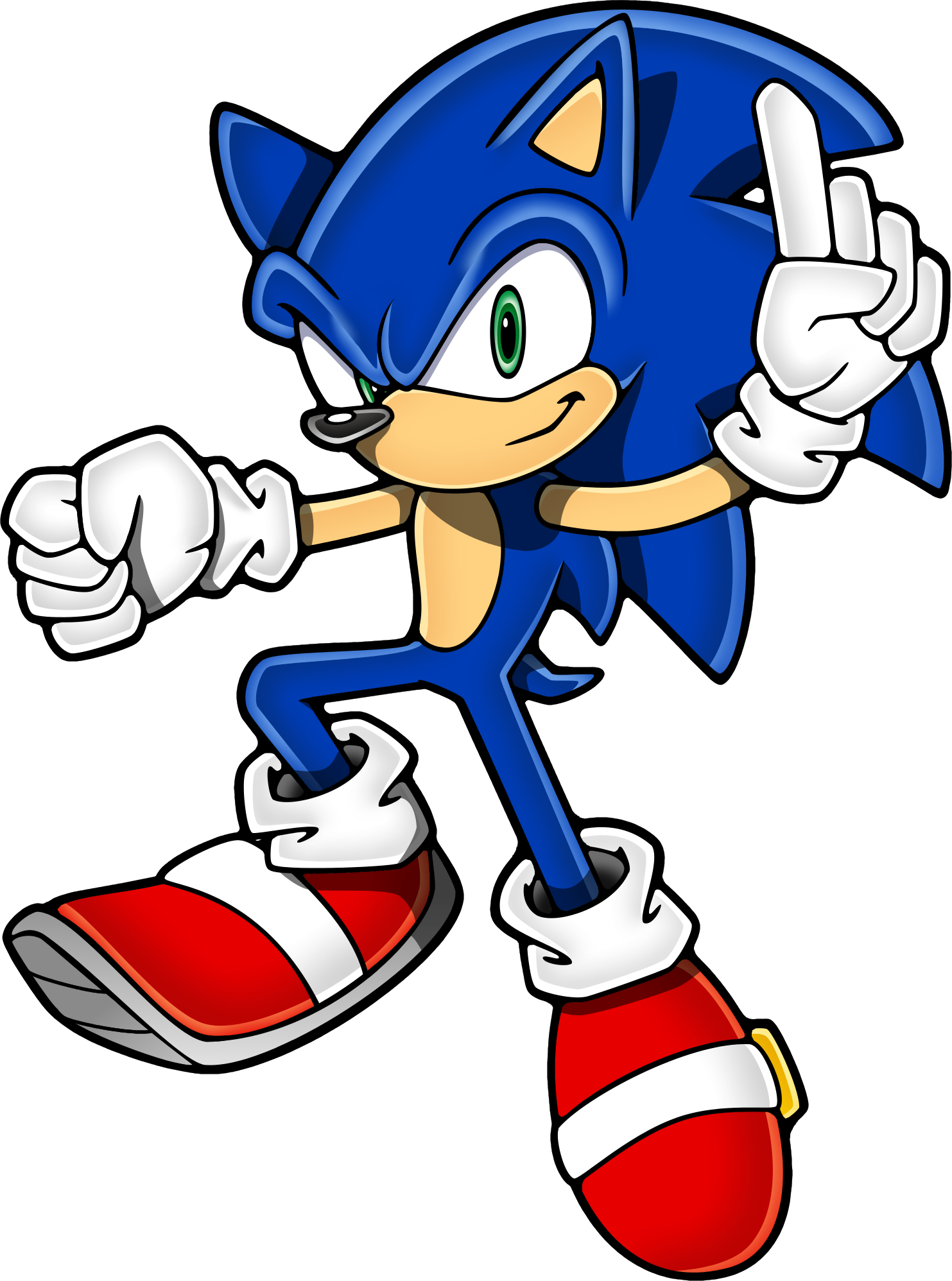 Sonic The Hedgehog Clipart Channel - Draw Sonic Channel Style Art (1483x1996)