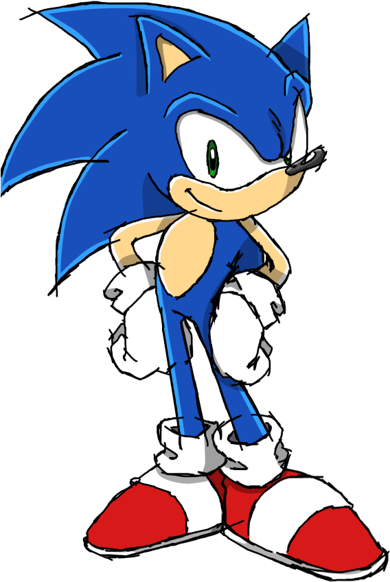 Sonic The Hedgehog Clipart Channel - Sonic The Hedgehog Cartoon (584x899)