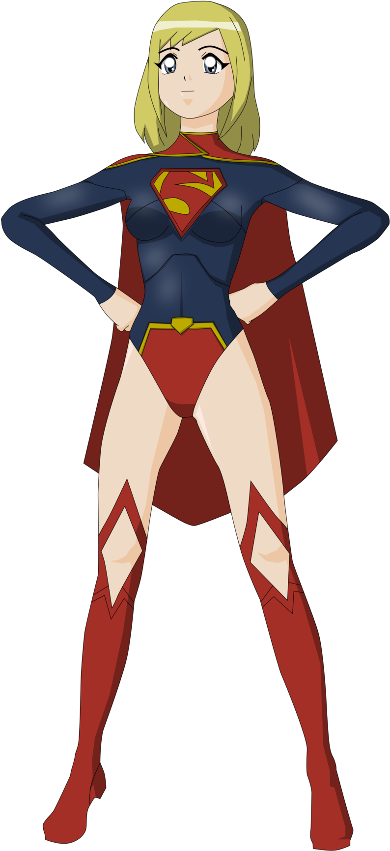 The New 52 Dsc By Dangerman-1973 - Supergirl Cartoon New 52 (900x1797)