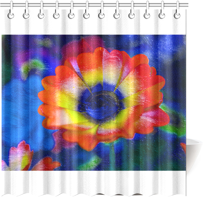 Colorful Tye Dye Flowers Shower Curtain - Window Valance (800x800)