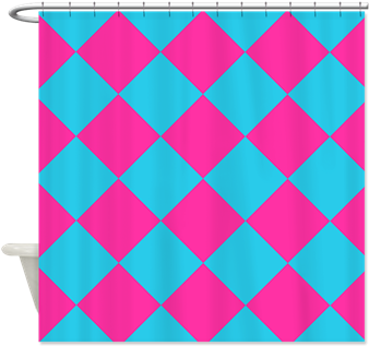 Colorful Kids Preteen Dorm Decor Harlequin Diamond - Household Supply (350x350)