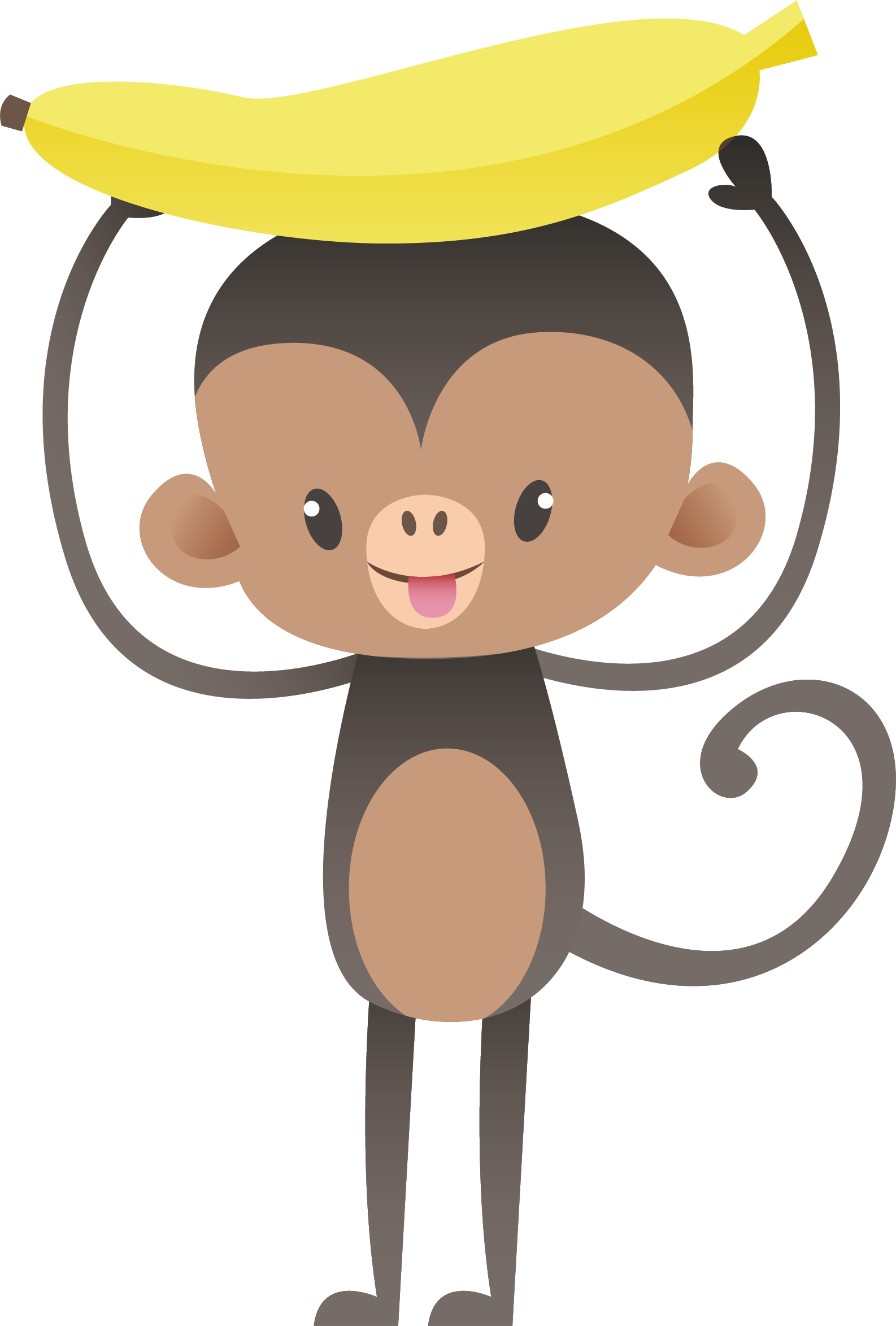 Monkey Drawing Clip Art - Vector Graphics (1586x2347)