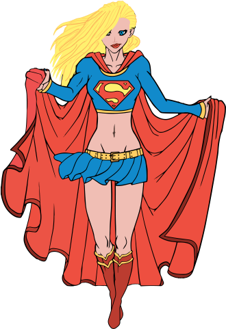 Supergirl - Cartoon (500x500)