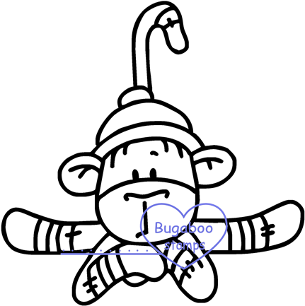 My Little Sock Monkey - Cartoon (432x456)