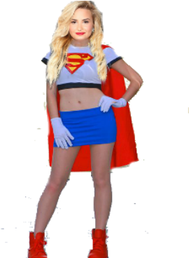 Demi Lovato Supergirl Png Transparent By Thetflord - Denim (550x367)