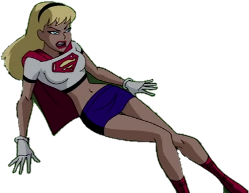 Supergirl Comic Box Commentary - Justice League Unlimited Super Girl (566x404)