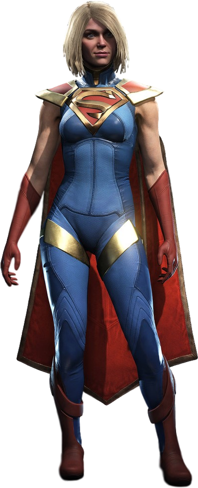 Supergirl Injustice Gods Among Us - Captain Marvel Vs Supergirl (445x1002)