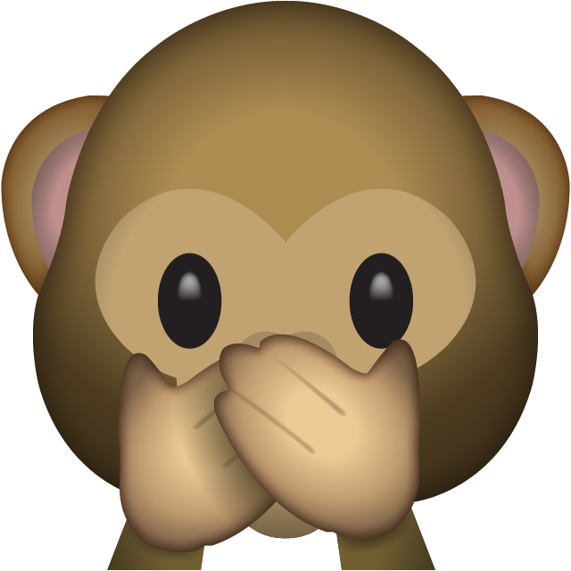 Download Speak No Evil Monkey Emoji - Speak No Evil Monkey Emoji (640x640)