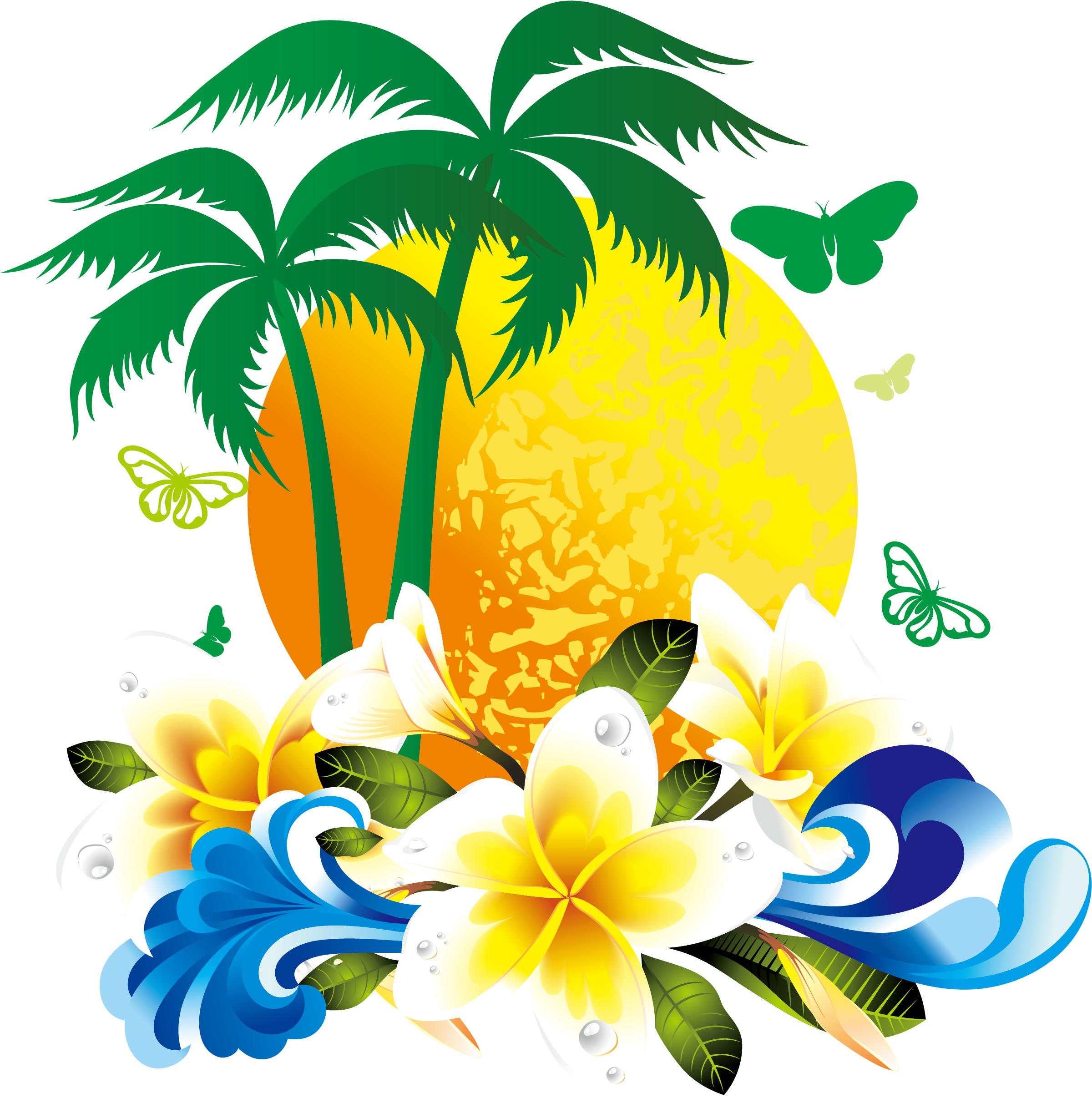 Gorgeous Tropical Flowers Coconut Tree Material - Hawaiian Palm Lei Trees Flowers Hard Case Cover For (2792x2750)