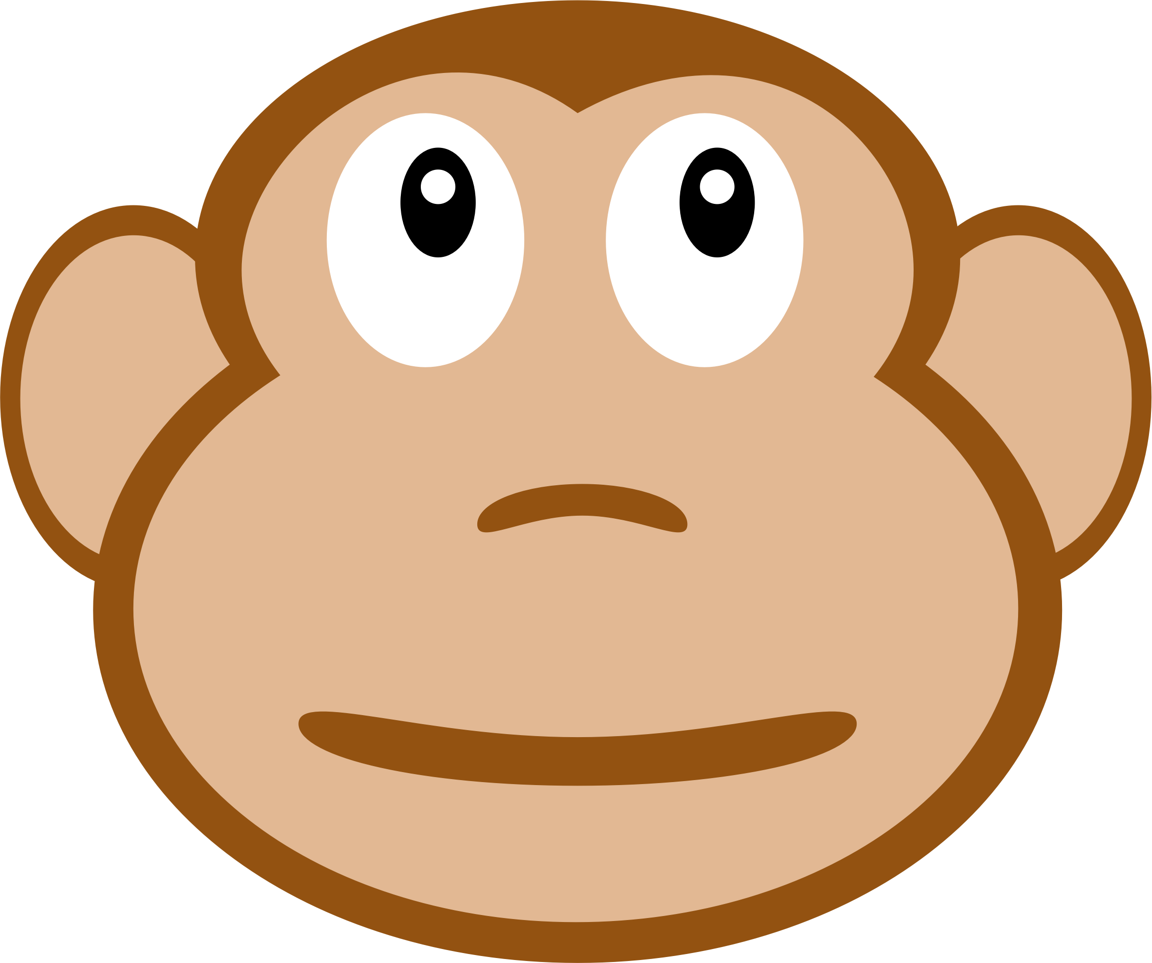 147 Free Monkey Vector Public Domain Vectors - Cartoon Monkey Face (2305x1927)