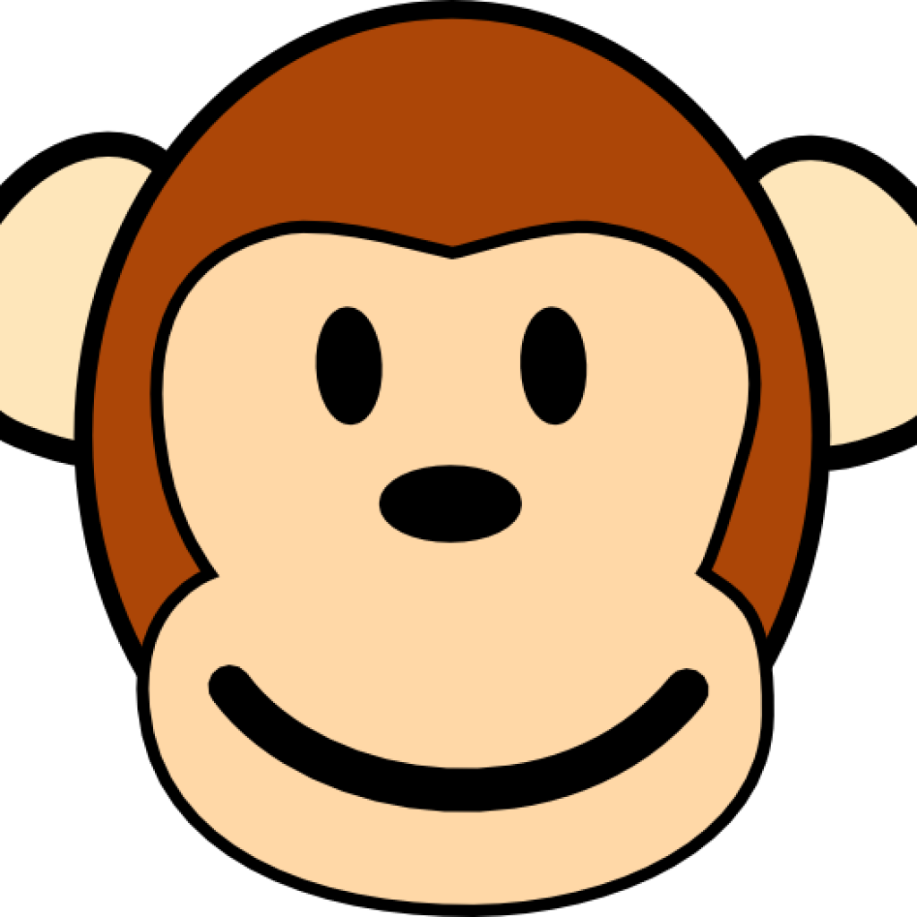Monkey Face Drawing Cute Ba Cartoon Monkey Drawings - Monkey Clip Art (1024x1024)