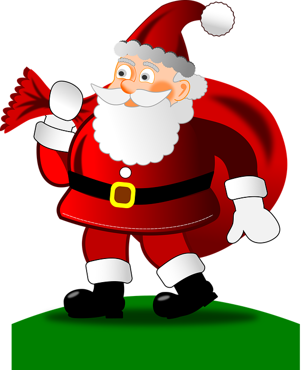 Merry Christmas Clip Art 7, - Santa With Sunglasses Christmas Tshirt Unisex T-shirt (593x720)
