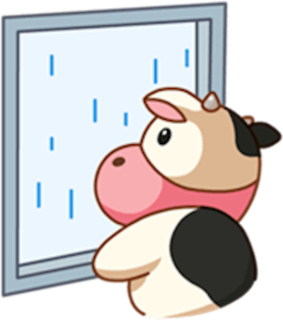 Milk Cow Vol 2 Messages Sticker-8 - Cattle (450x499)
