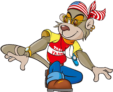 Cartoon Monkey Funny Images Clipart - Cartoon (400x400)