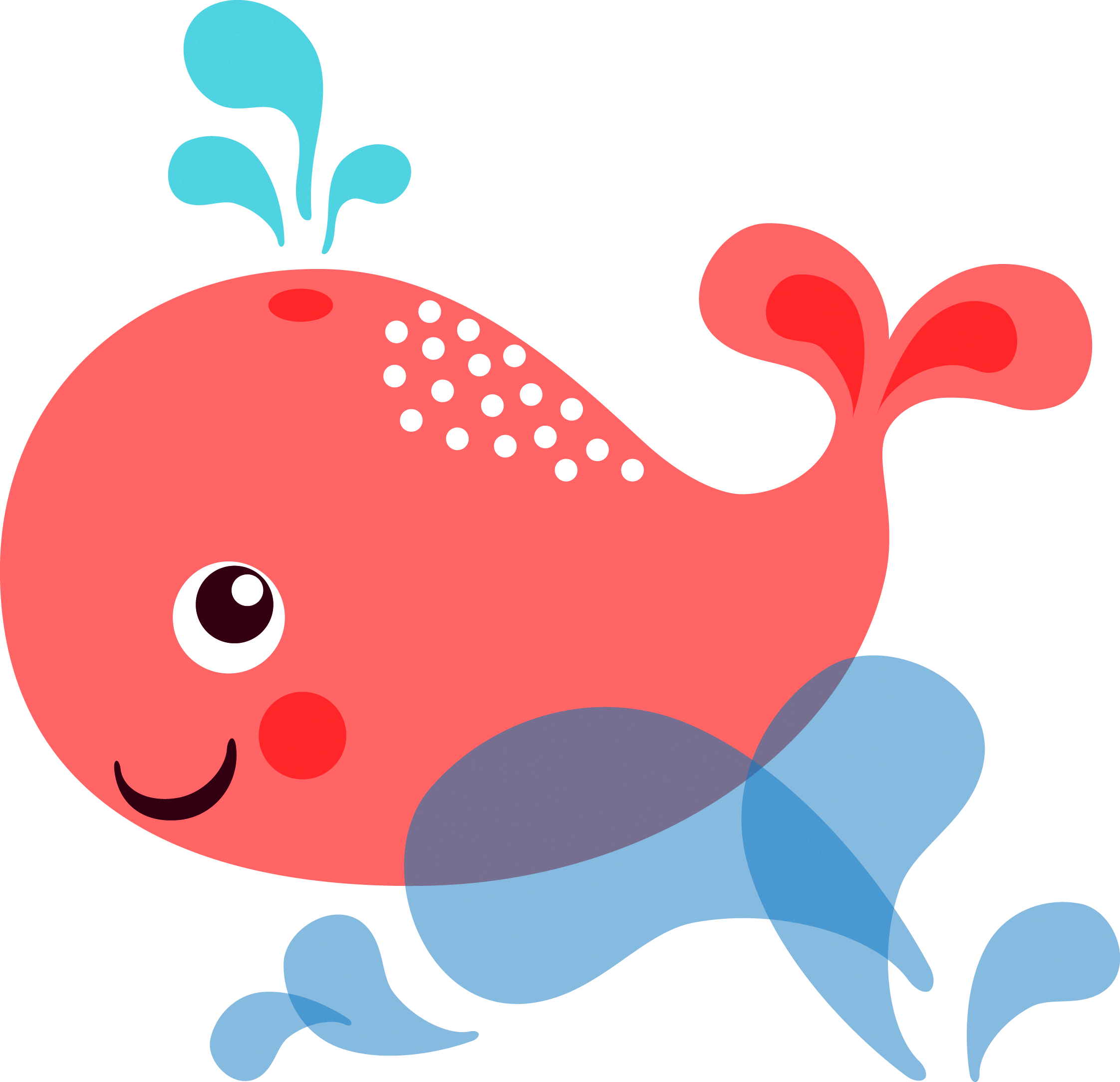 Sperm Whale Cartoon Clip Art - Cheery Decorative Plaques By Epic Graffiti - Cheery (2244x2168)