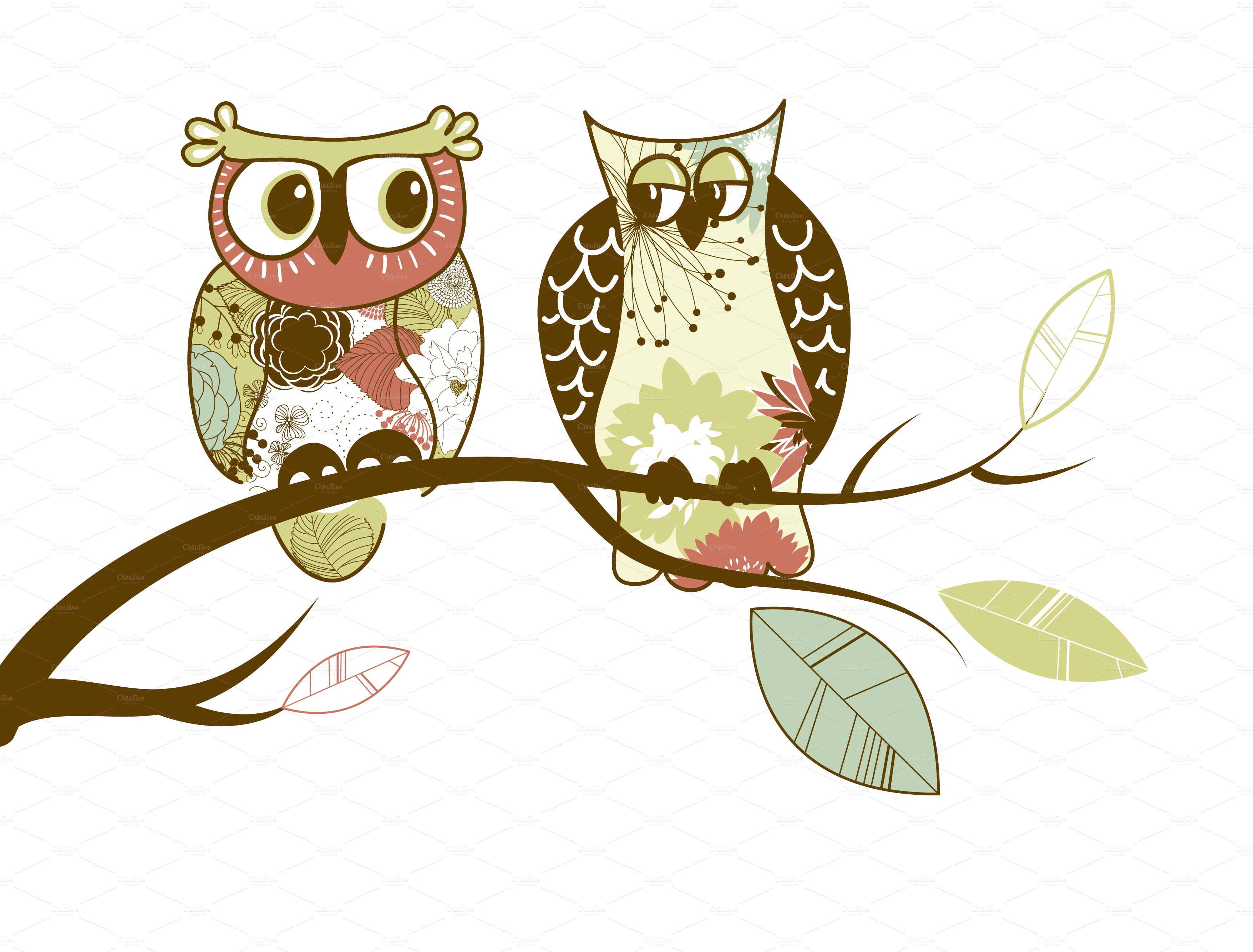Vintage Owl Clip Art - Owl Clip Art Frames (3512x2669)