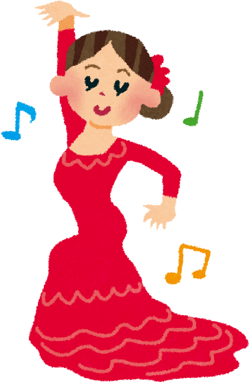 Flamenco Spain Dance Music Clip Art - Flamenco Spain Dance Music Clip Art (516x786)
