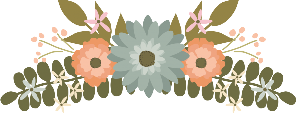 Floral Clipart Flower Wedding Graphics Clip Image - Wedding Flower Clipart Png (600x229)
