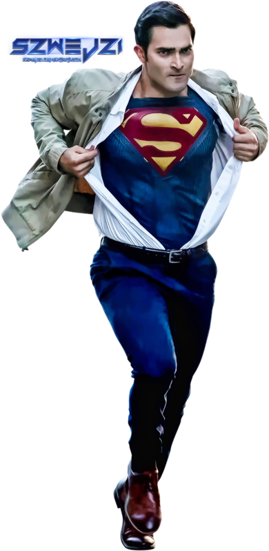 Superman-clark Kent By Szwejzi - Supergirl Superman Png (400x809)