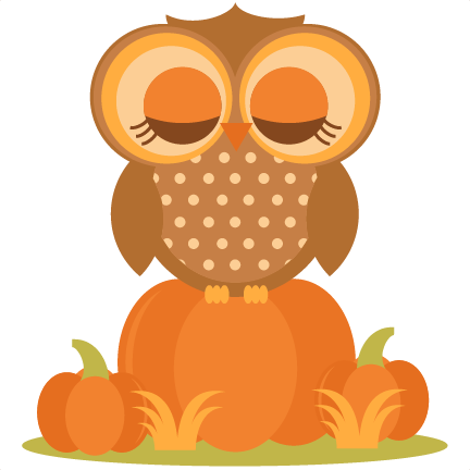 Pumpkin Owl Clipart (432x432)