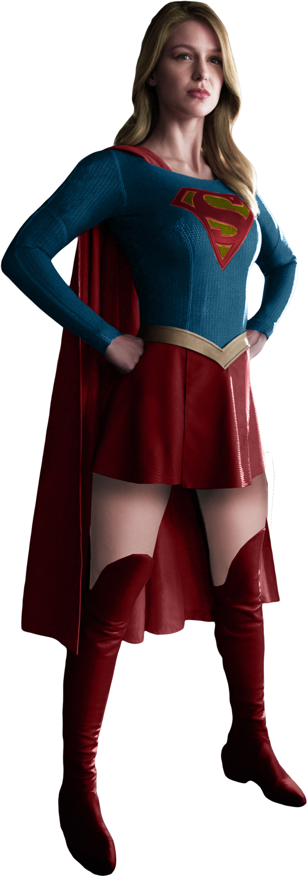 Supergirl Png - Supergirl Melissa Benoist Costume (1024x1929)