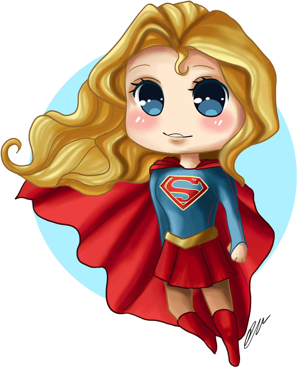 Supergirl Chibi By Artbox99 - Super Girl Animated Png (1024x1320)