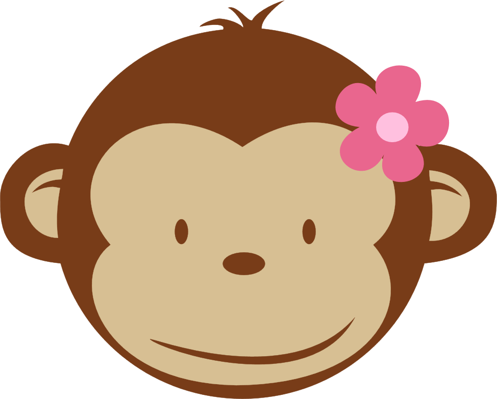 Etiquetas Monita Baby Shower - Mod Monkey Clip Art (974x783)