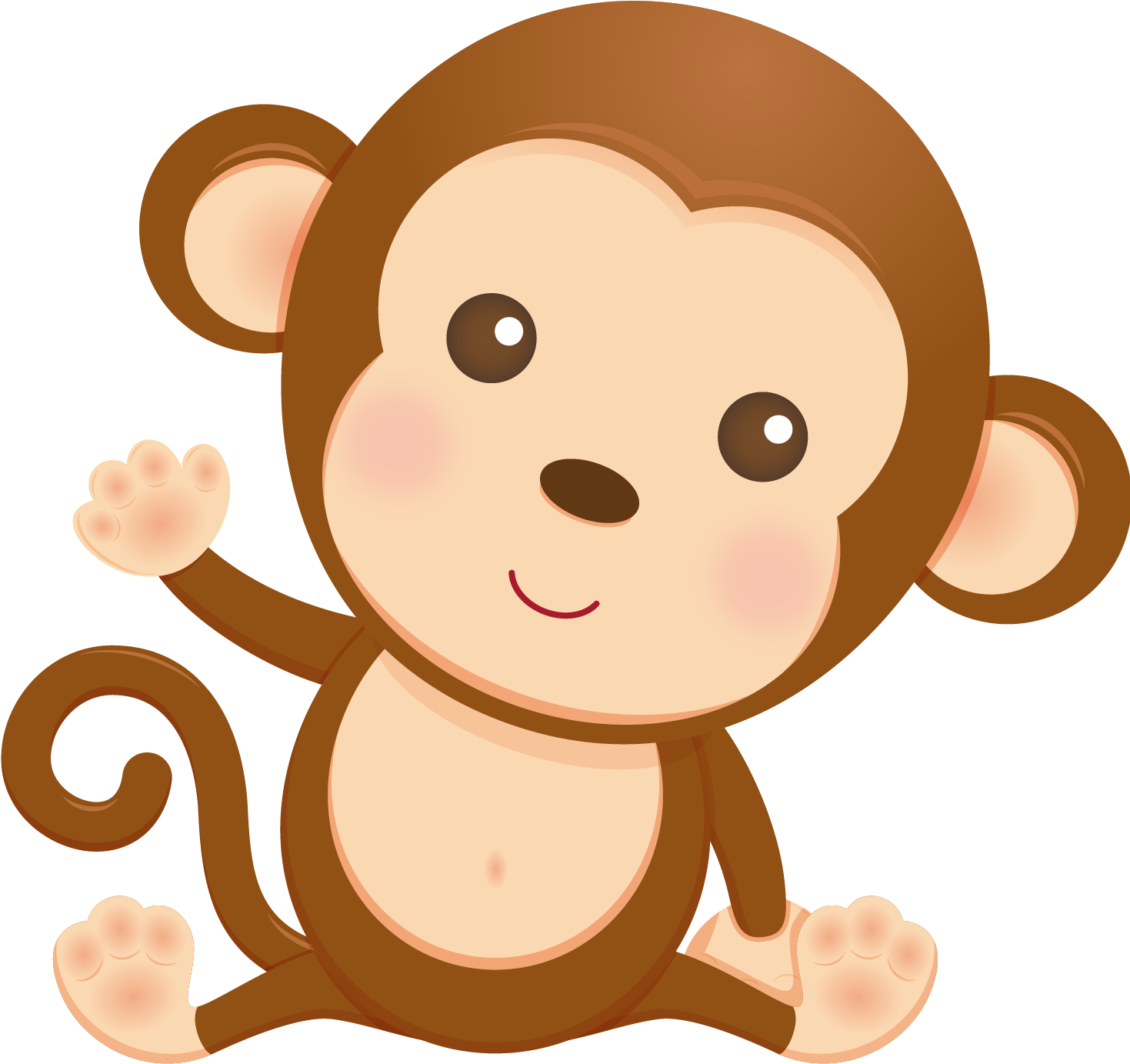 Das Baby - Monkey Clip Art For Kids (1500x1500)