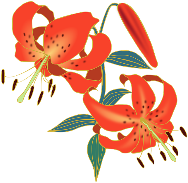 Red Flower Clip 19, Buy Clip Art - Tiger Lily Clip Art (720x720)