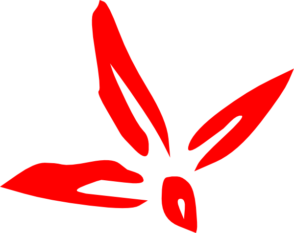 Three Leaf Flower Clip Art - Japanese Flower Clipart (600x477)