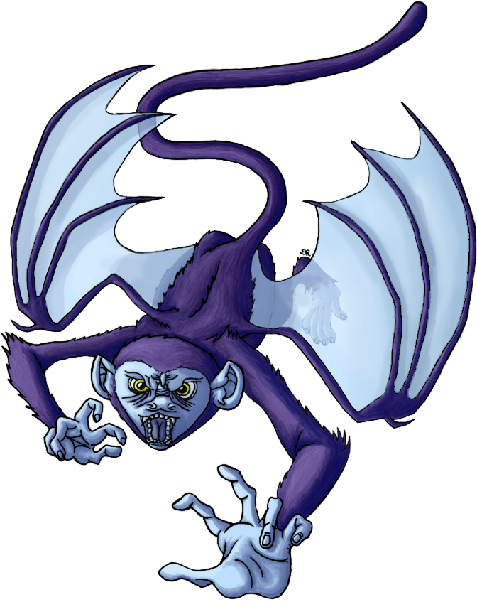 Flying Monkey By Ritabuuk - Cartoon (727x879)