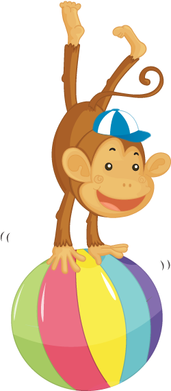 Monkey - - Cartoon (267x579)