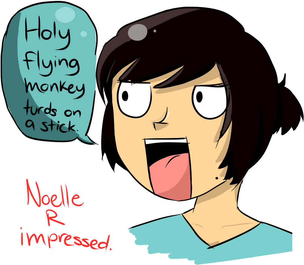Holy Flying Monkey Turds By Badcrayonart Holy Flying - Cartoon (1000x1000)