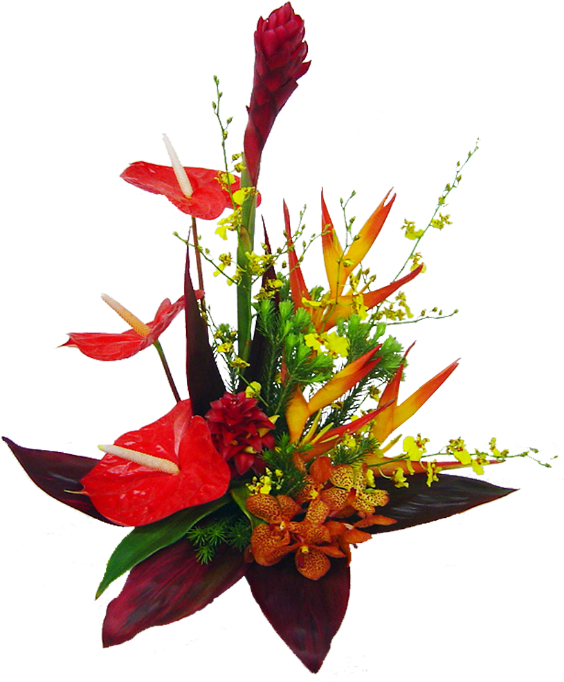 50 Previous Next - Tropical Flower Bouquet Png (1200x1200)