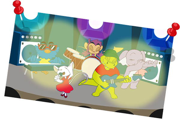 Ozzy Grabbed Monty From His Tail And Took Him Flying - Cartoon (600x410)