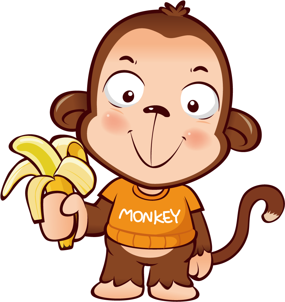 T-shirt Banana Monkey Child Fruit - T-shirt Banana Monkey Child Fruit (1000x1000)