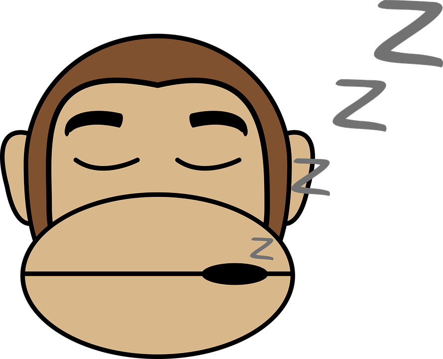 Clipart - Monkey Sleep Png (889x720)